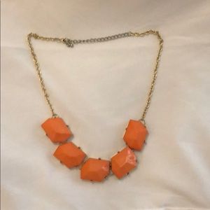 Peach Geometric Necklace